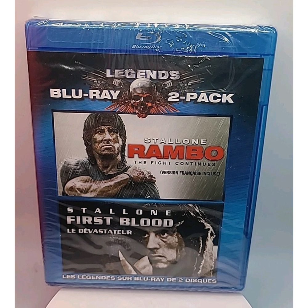 Rambo: First Blood / Rambo: The Fight Continues (Blu-ray, 2-Discs) New Sealed